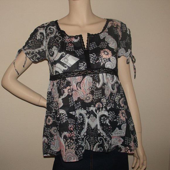 New Odd Molly Light Cotton Floral Blouse - Picture 4 of 6